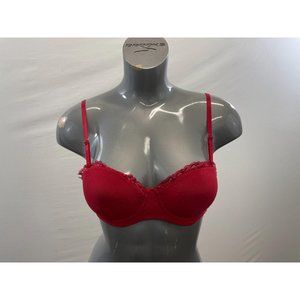 Easy Solution Women's Push Up Bra Size 34B Red